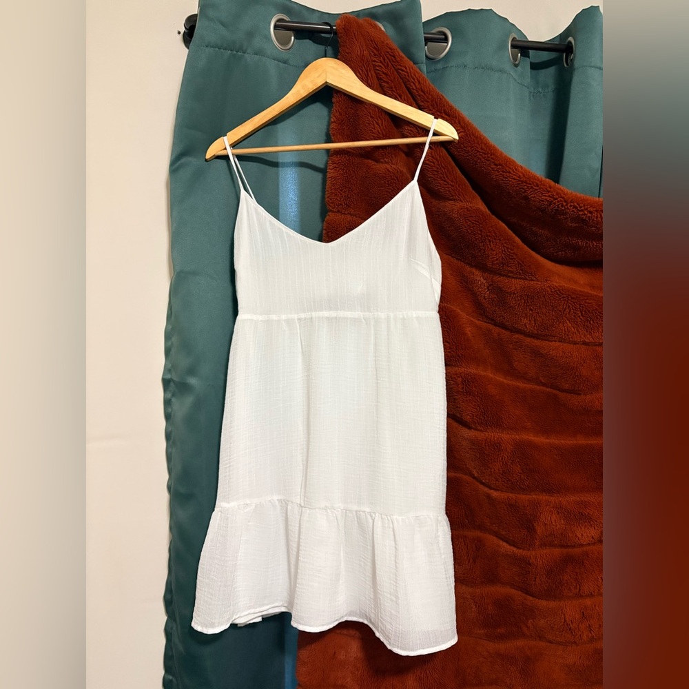 White flowy dress